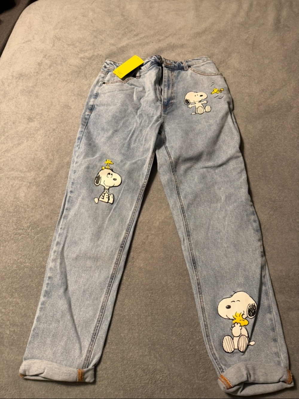 Peanuts Light Blue Denim Jeans with Yellow Tag